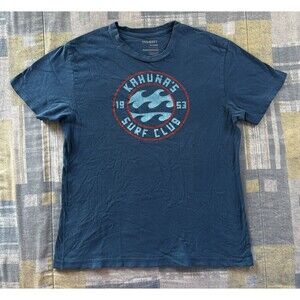 Old Navy Vintage Blue Surf Club T Shirt Men's Sz M